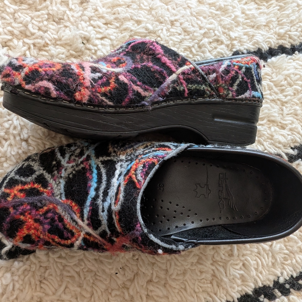 Dansko Multicolor Patterned Clogs - image 3